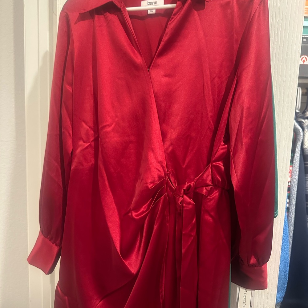 Bar III Red Midi Dress